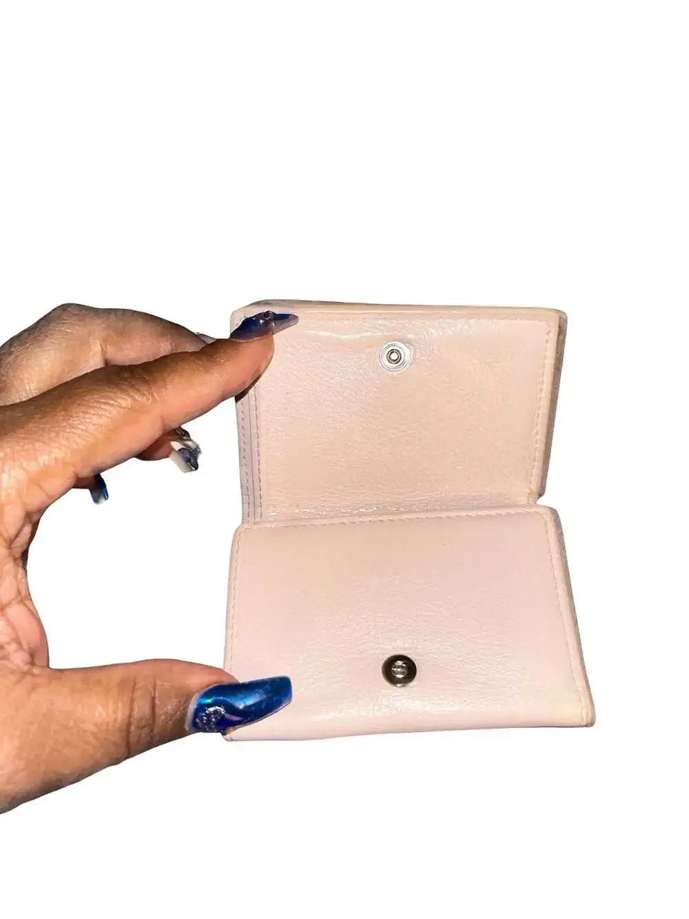 Balenciaga Papier Mini Trifold Wallet in Pink Leather